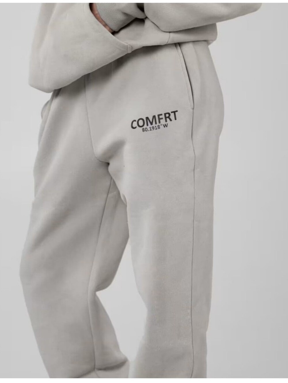Comfrt Coordinate Sweatpants Heathered Grey Unisex Size 2XL Elastic Waist Jogger